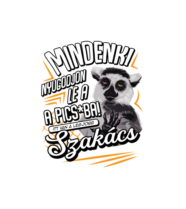 Itt van a legjobb Szakács minta fehér pólón