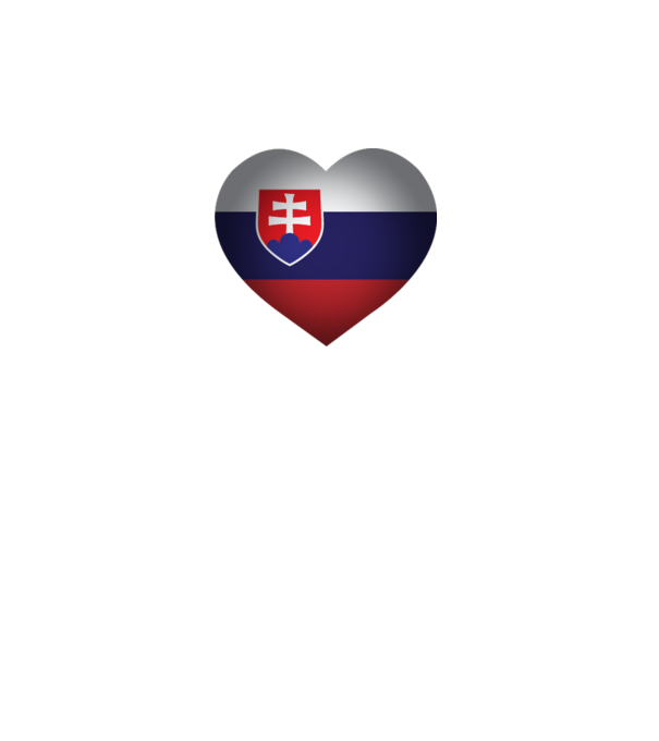 i heart slovakia minta fehér pólón