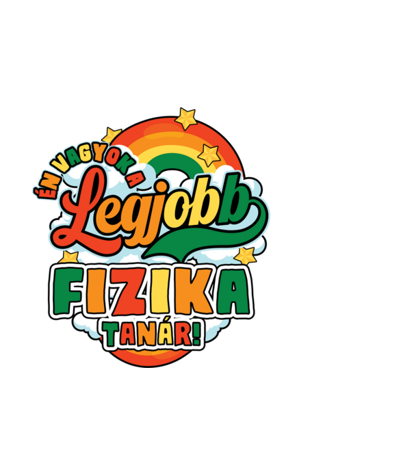 Legjobb fizika tanár minta világoskék pólón