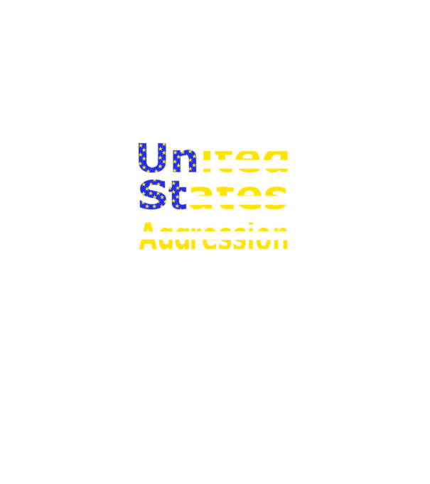 USAggression minta fekete pólón