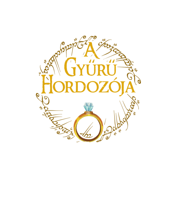 A gyűrű hordozója minta homokszín pólón