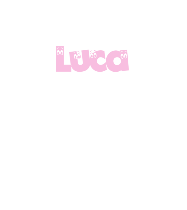 Luca minta fehér pólón