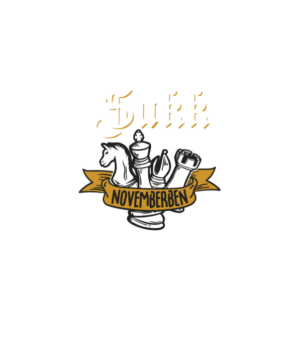 szülinapos sakk legenda__november minta fehér pólón