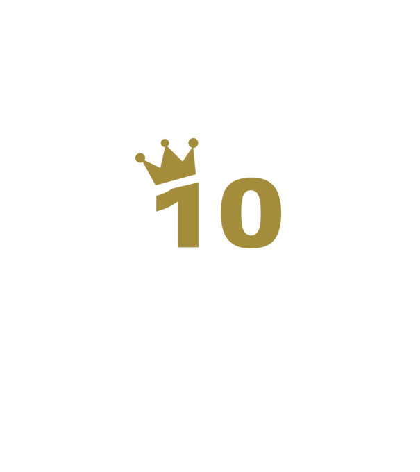 Crown Year - 10 minta fekete pólón