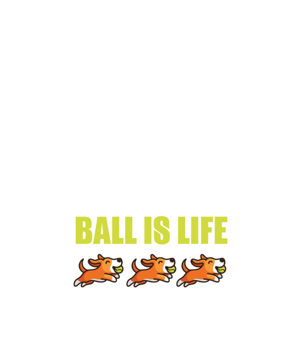 Ball is life minta sötétkék pólón