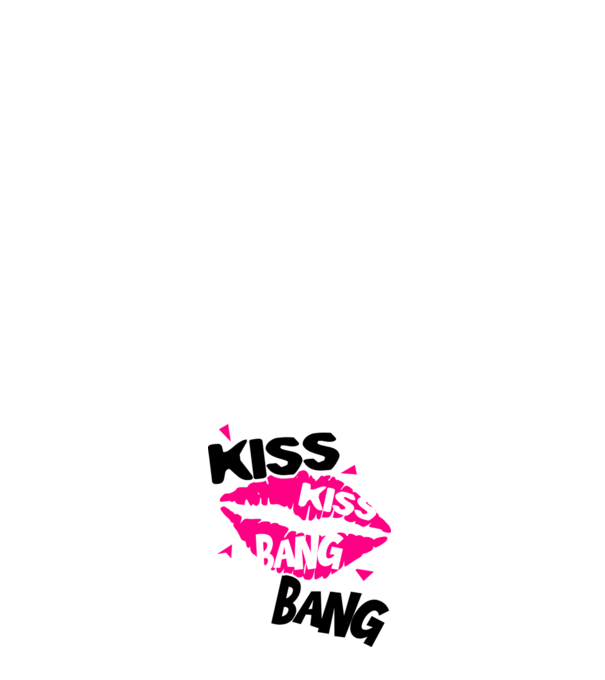 Kiss kiss bang bang minta világos rózsaszín pólón