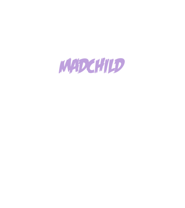 MadchildLogo. minta sötétkék pólón