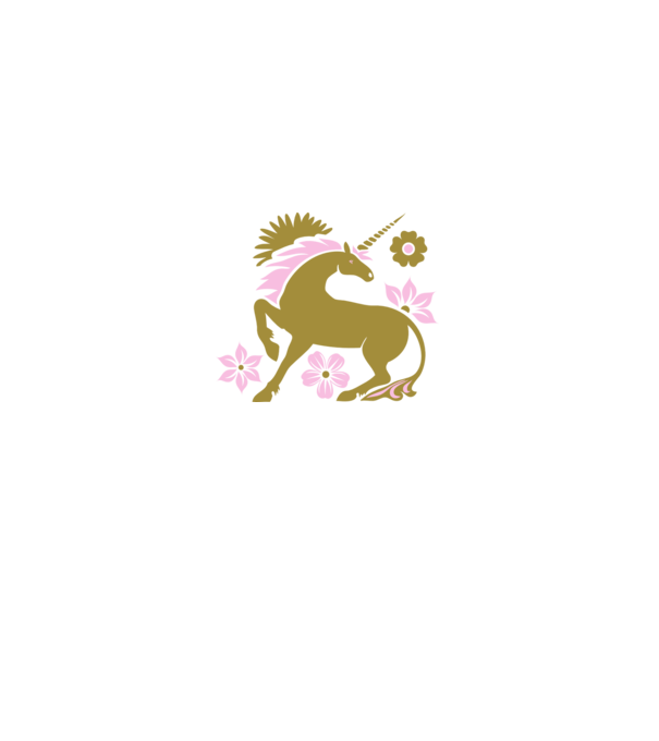 Unicorn minta sötétkék pólón