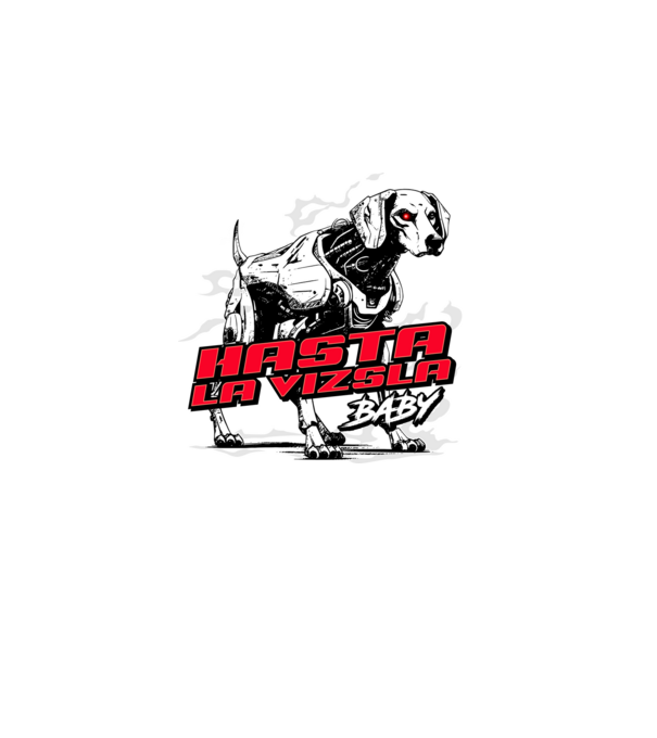 Hasta la vizsla baby minta sötétkék pólón