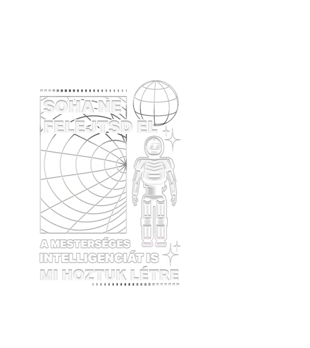 Soha ne felejtsd el a mesterséges intelligenciát is mi hoztuk létre minta fehér pólón