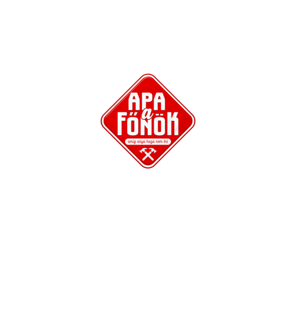 Apa a Főnök minta királykék pólón