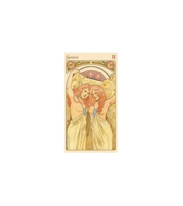 Tarot Horoszkóp IKREK minta fehér pólón