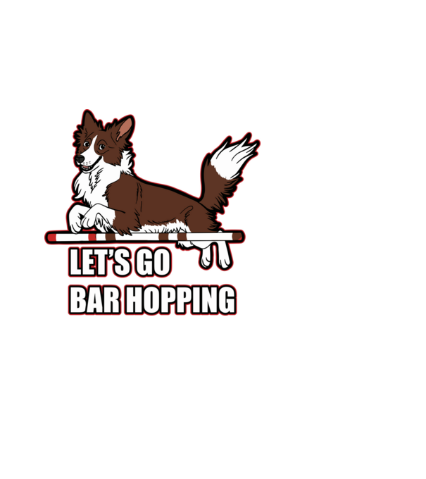 BarHopping minta fekete pólón