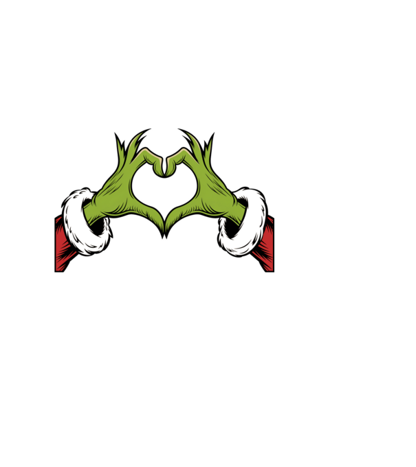 Szeretem a karácsonyi páros pólókat Grinch Fekete pólóra minta fekete pólón