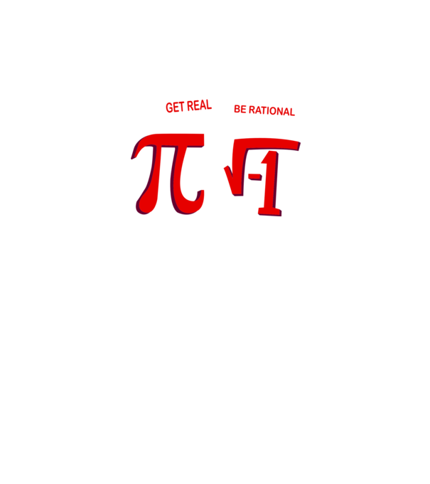 Get real, be rational minta fekete pólón