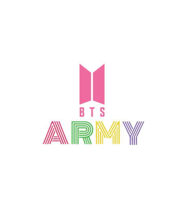 BTS ARMY minta fehér pólón