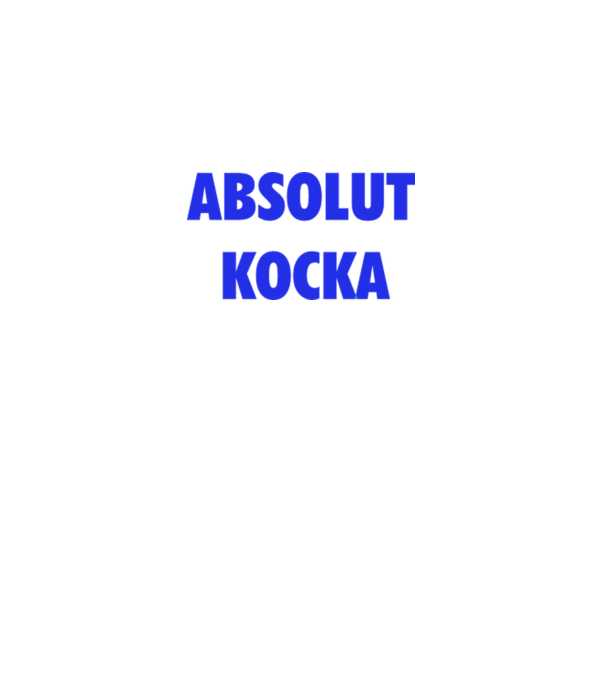 Absolut Kocka minta sárga pólón