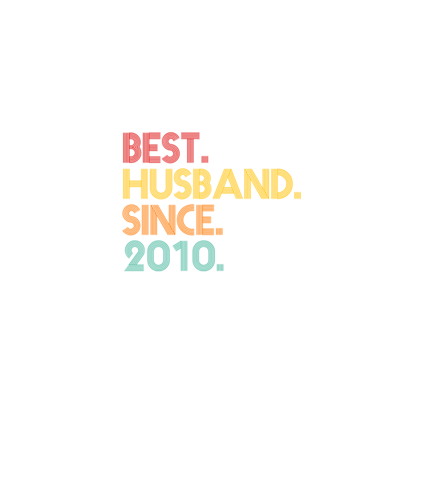 best husband since 2010 retro minta fekete pólón