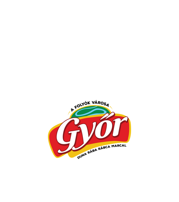 Győr a folyók városa minta fehér pólón