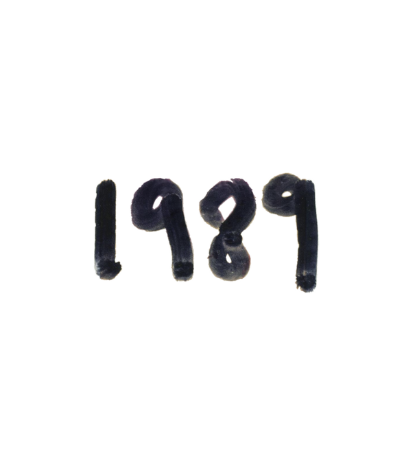 Taylor Swift 1989 text minta fehér pólón