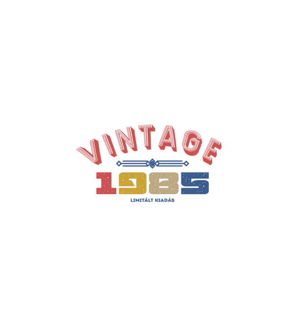 VINTAGE limited 1985 minta fehér/piros pólón