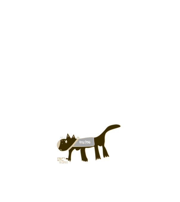 PUPPY 10 minta fehér pólón