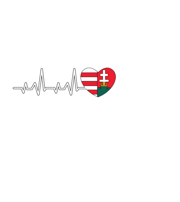 Címer heartbeat minta fekete pólón