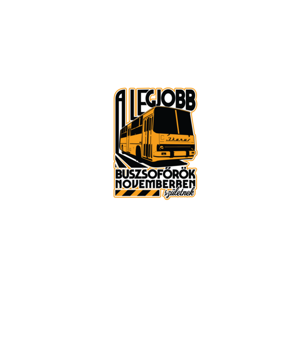 Legjobb buszsoffőr drk NOVEMBER minta szürke pólón