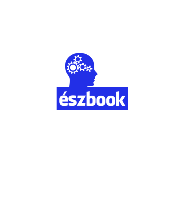 Észbook minta fekete pólón
