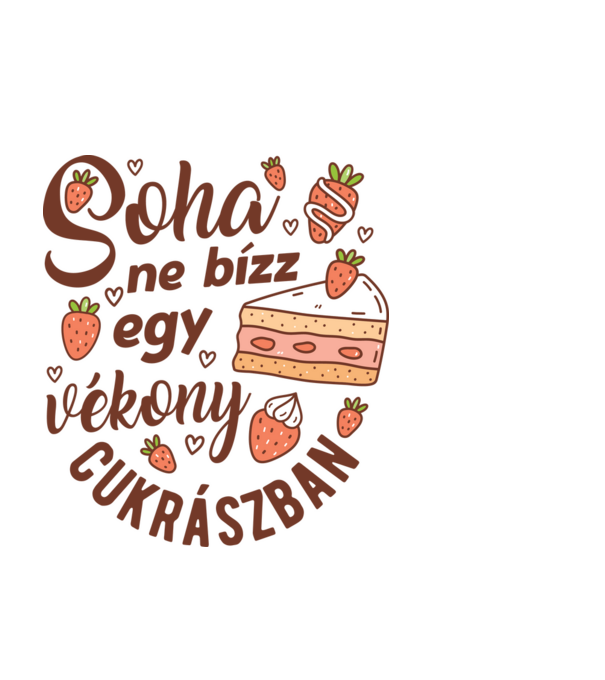 Soha ne bízz egy vékony szakácsban minta fekete pólón