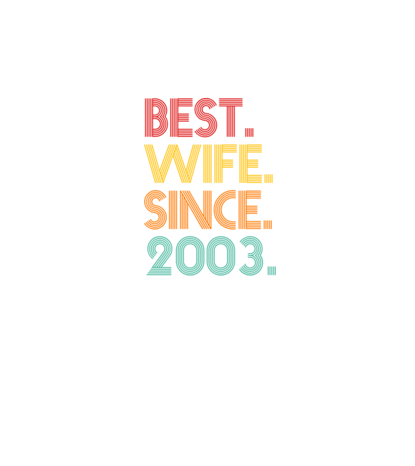 best wife since 2003 retro minta fekete pólón