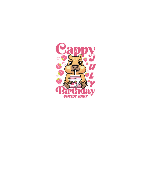 Cappy Birthday July minta szürke pólón