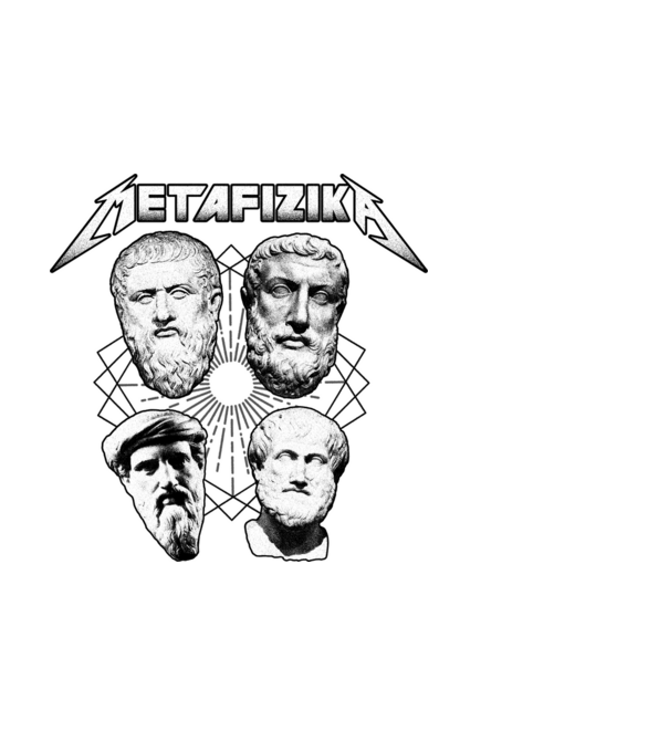 Metafizika fesztivál póló fehérre minta fehér pólón