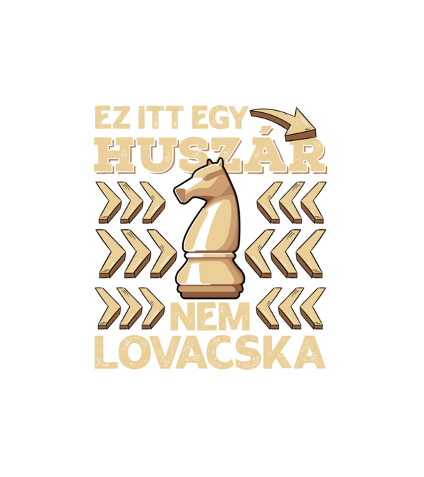 Ez itt egy huszár minta fehér pólón