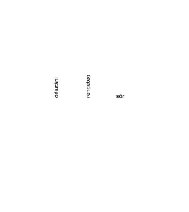DRS engedélyezve - sör minta fekete pólón