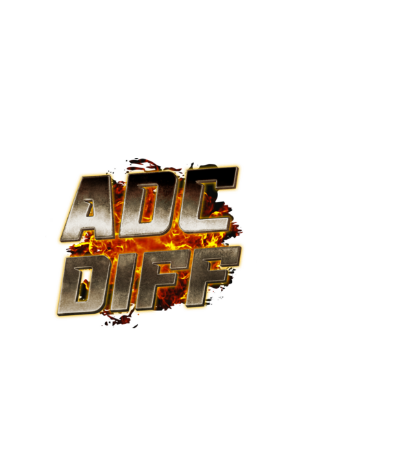 ADC DIFF metalic fire minta fekete pólón
