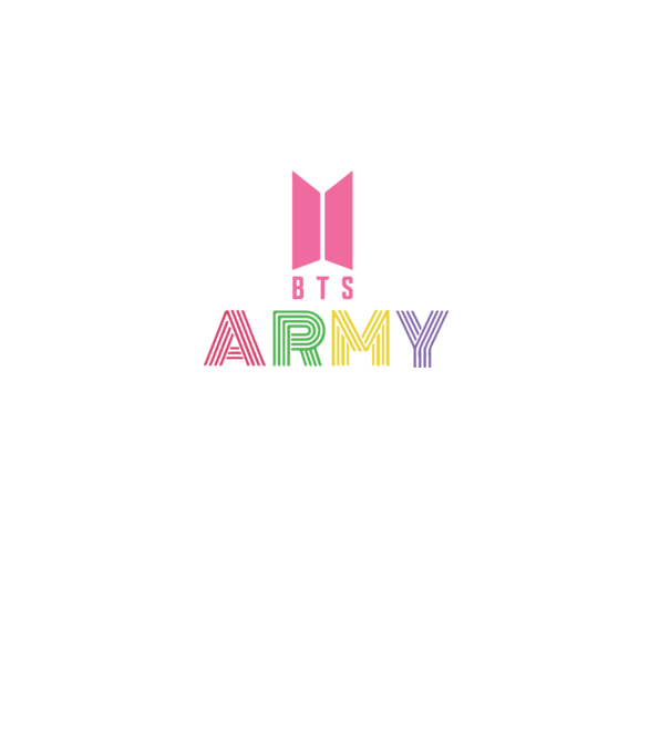 BTS ARMY minta fekete pólón