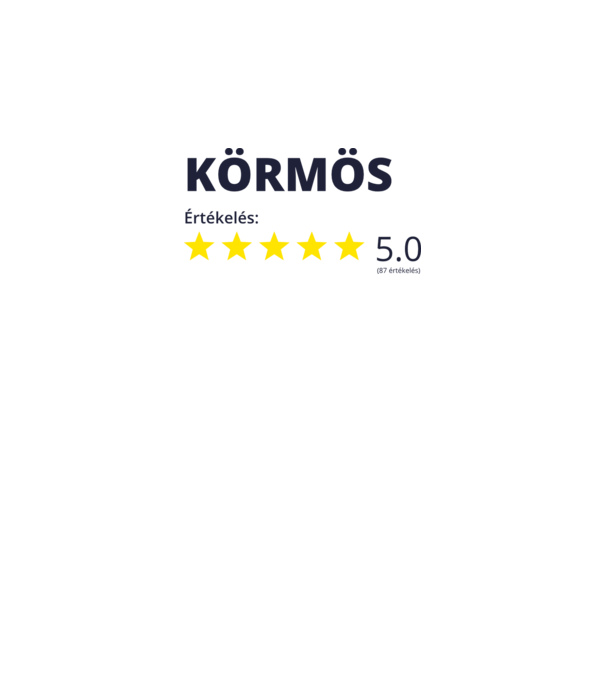 Értékelés 5 csillag - KÖRMÖS minta sötétszürke pólón