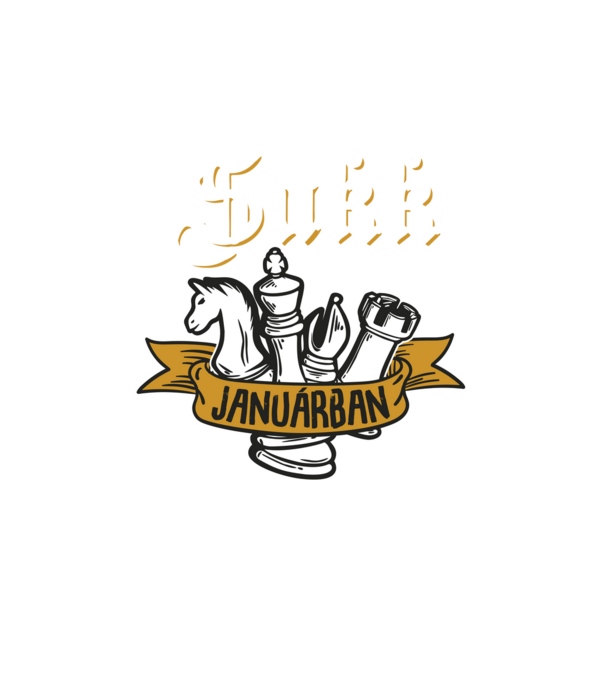szülinapos sakk legenda__január minta fehér pólón