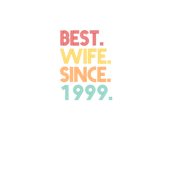 best wife since 1999 retro minta fekete pólón