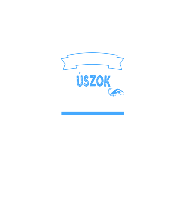 Nem mindig élvezem ÚSZÁS minta fekete pólón
