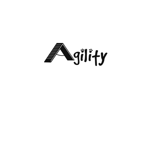 Agility felirat minta szürke pólón