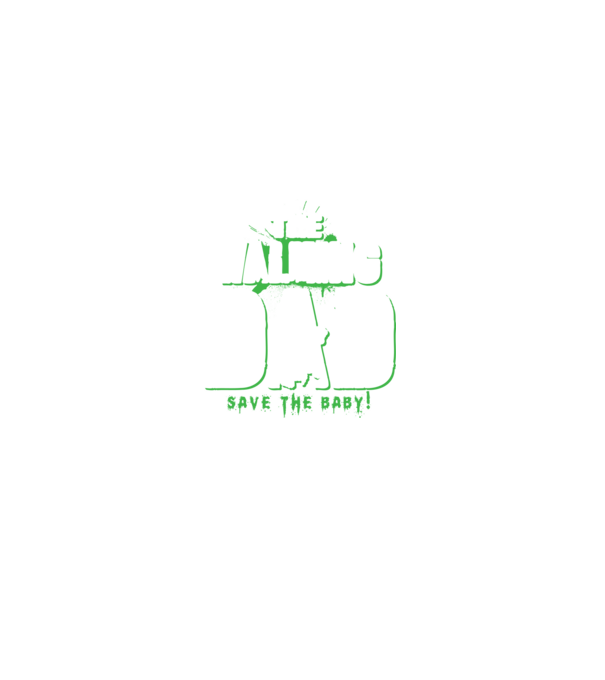 Walking dad green minta szürke pólón