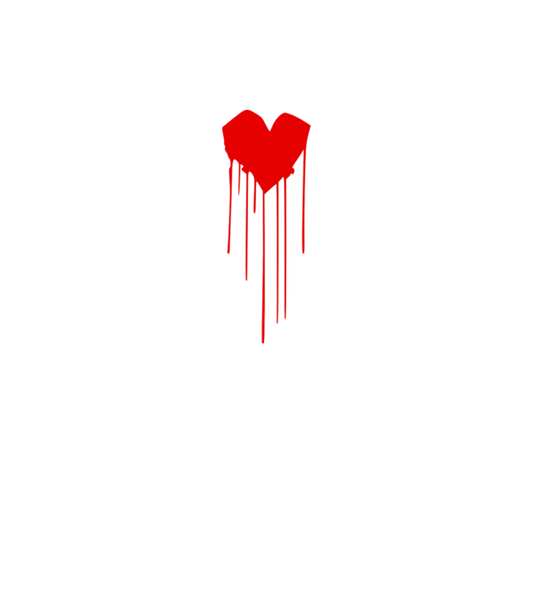 Zombie Heart minta fekete pólón