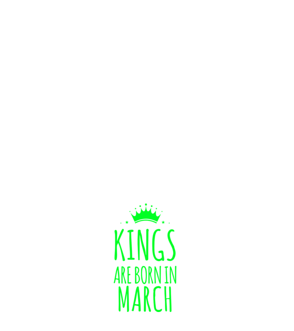 Kings are born in - March minta fehér pólón