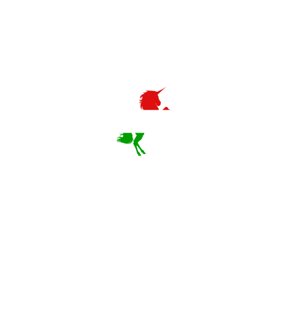 hunikornis menő unikornis minta fekete pólón