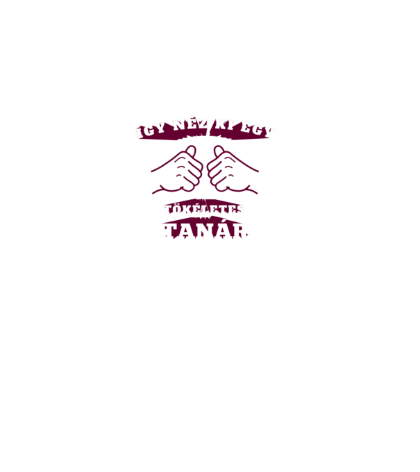 Így néz ki egy tökéletes TANÁR minta fekete pólón