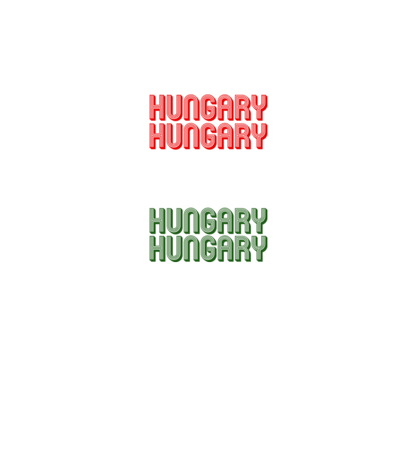 Hungary Hungary szurkolói póló minta fekete pólón