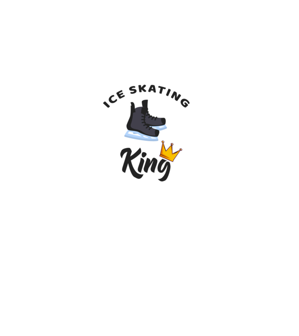 Ice skatin King minta fekete pólón