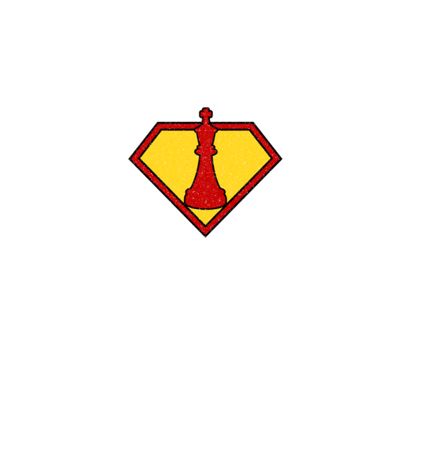 SuperChess Király minta királykék pólón